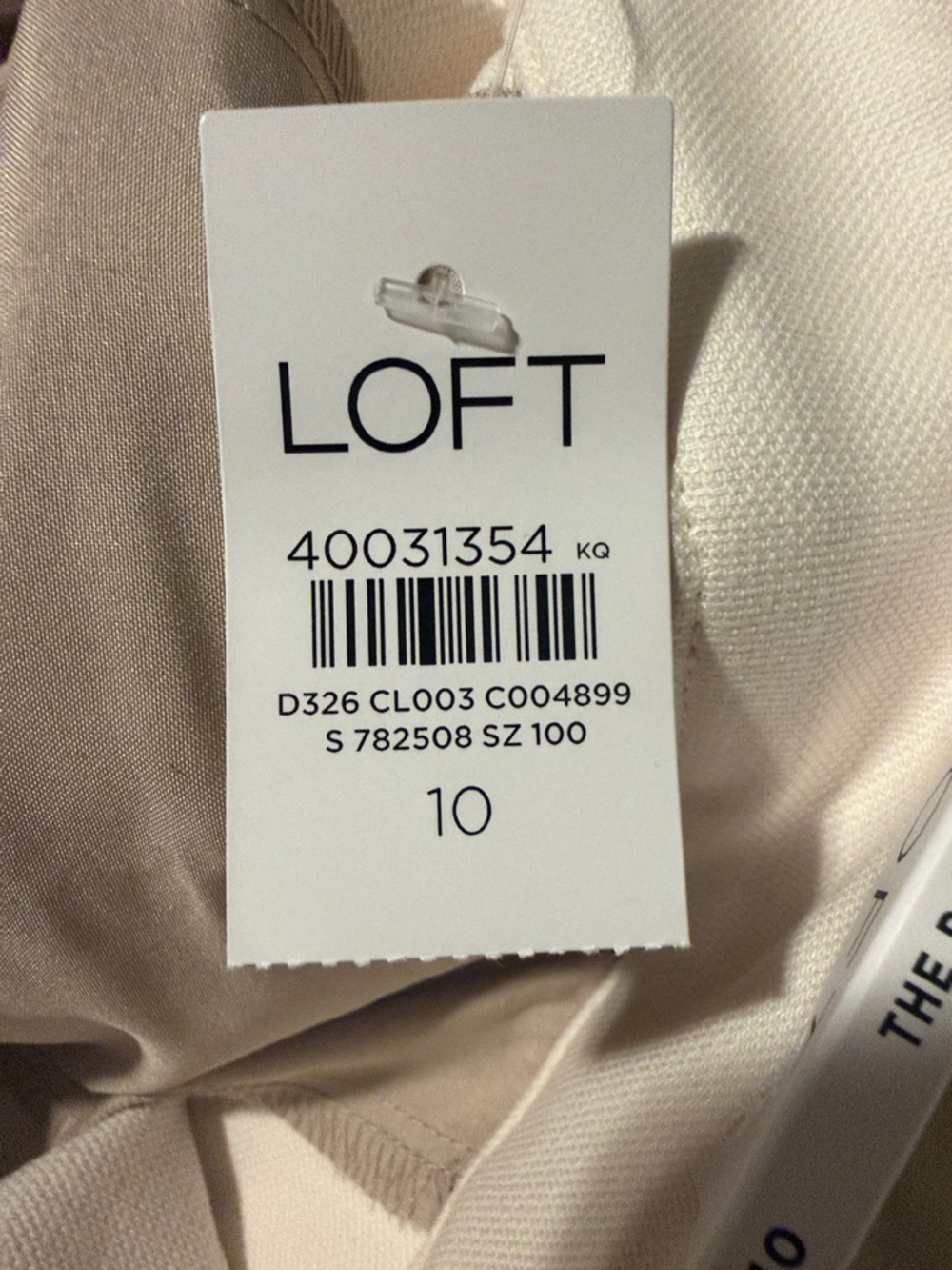 High-Waist Wide Leg Utility Pants in winter white - Picture 8 of 8
